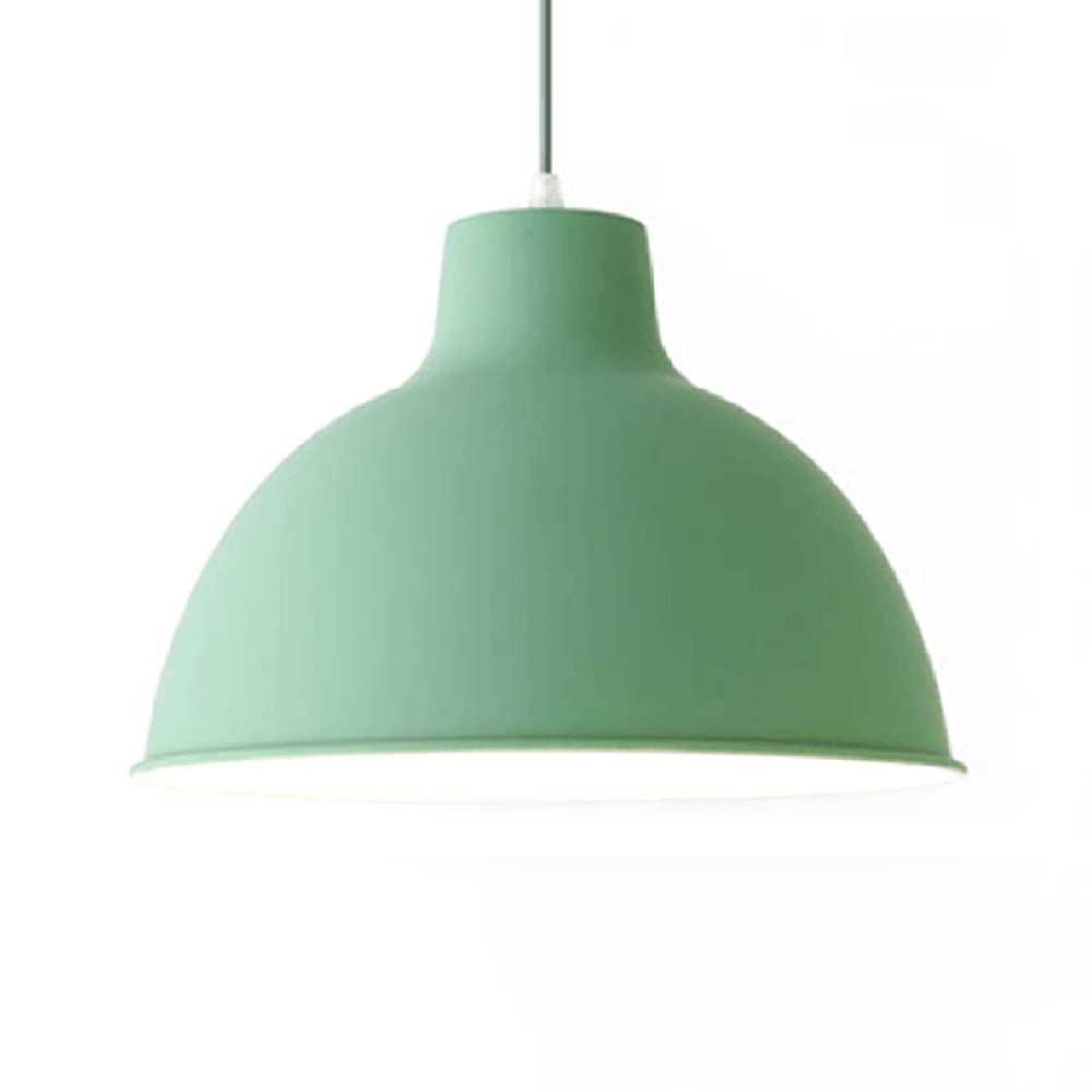 Nordic Personality Chandelier - Creative Color Lampshade, Modern Macaron Pendant Light (12 Inch) for Kitchen Island, Hotel & Warehouse - Perfect for Dining Room, Bedroom & Living Room Lighting