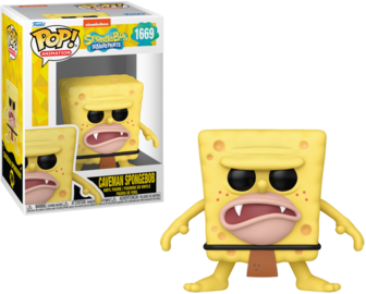 Funko Pop! SpongeBob SquarePants Caveman SpongeBob Vinyl Figure #1669 - 25th Anniversary Collectible - Perfect for Display, Gifts & SpongeBob Fans