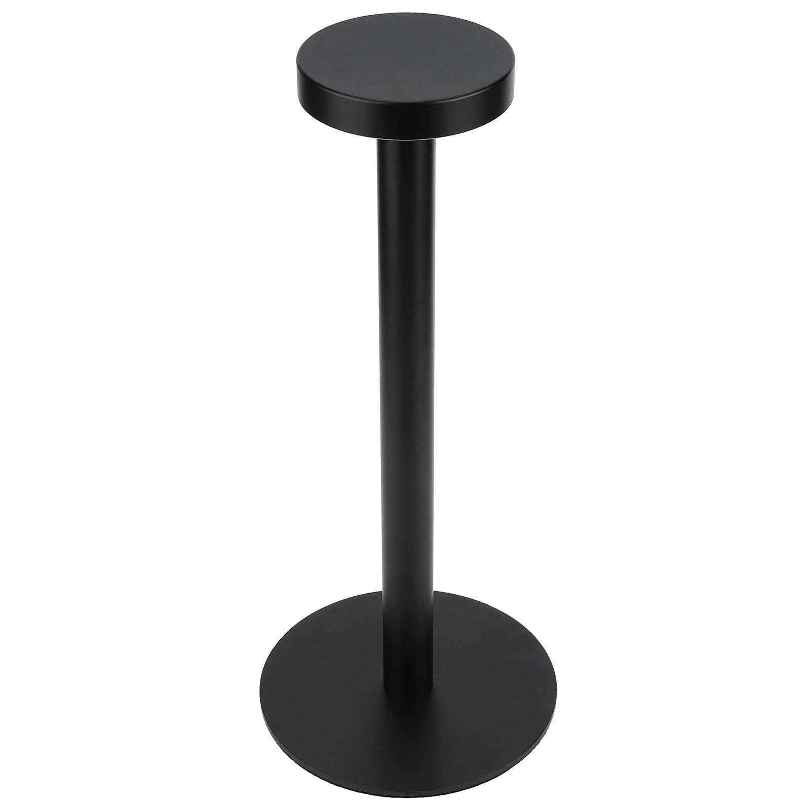 USB Rechargeable Cordless LED Table Lamp - 2 Brightness Levels, Modern Aluminum Night Light for Bedroom, Study, Hotel & Restaurant - Perfect for Reading, Working & Creating Ambience (Black)