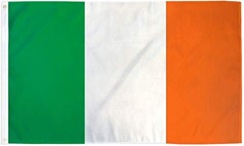 3x5 ft Ireland Flag - Durable Polyester Irish Flag for Outdoor & Indoor Use - Perfect for St. Patrick's Day, Parades, Sporting Events & Home Decor