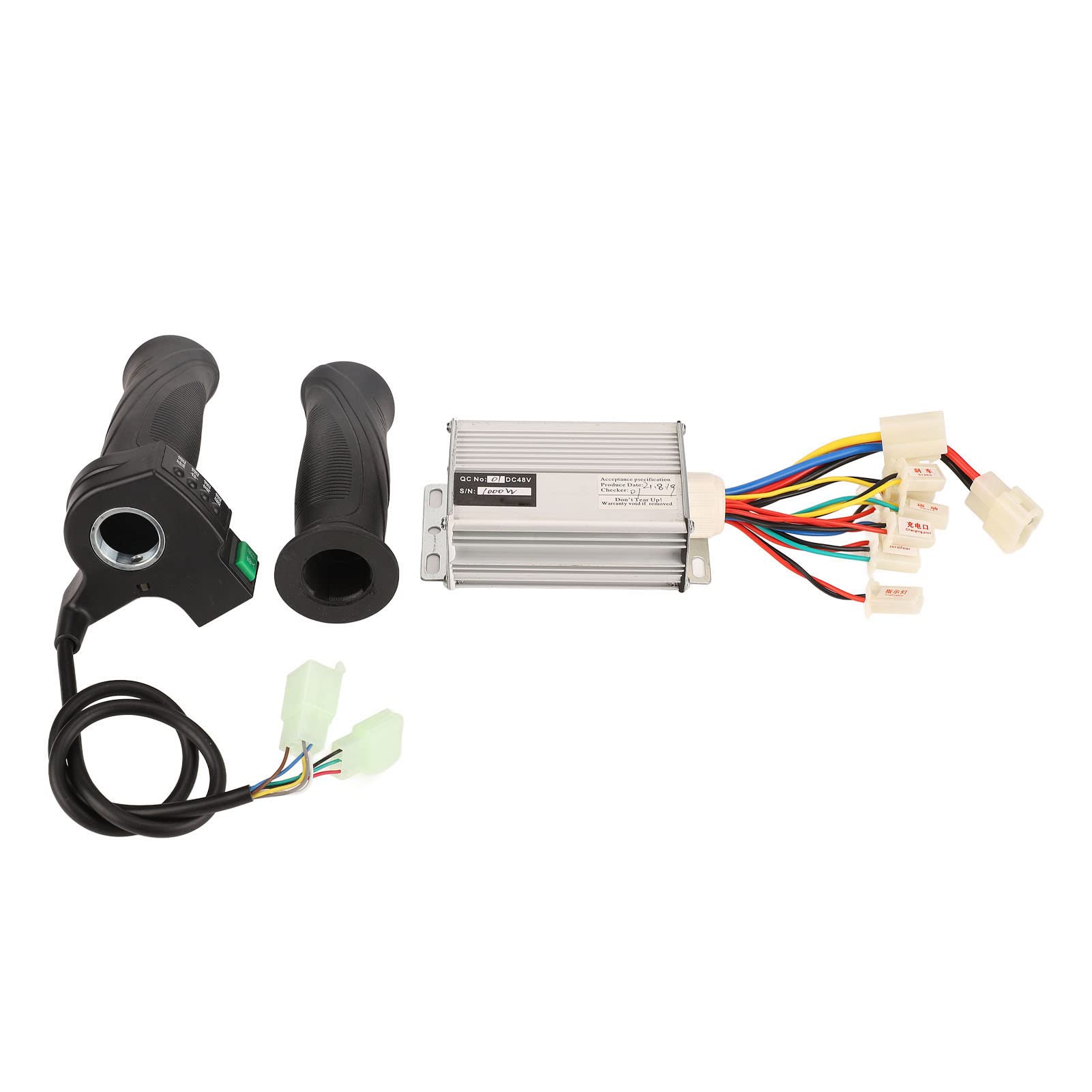 48V 1000W Electric Bike Controller Kit - Brushless Motor Speed Controller with 4-Speed Throttle Grip Set for E-Bike Conversion & DIY Projects - Perfect for Mountain Bikes, Commuter Bikes and Electric Scooters