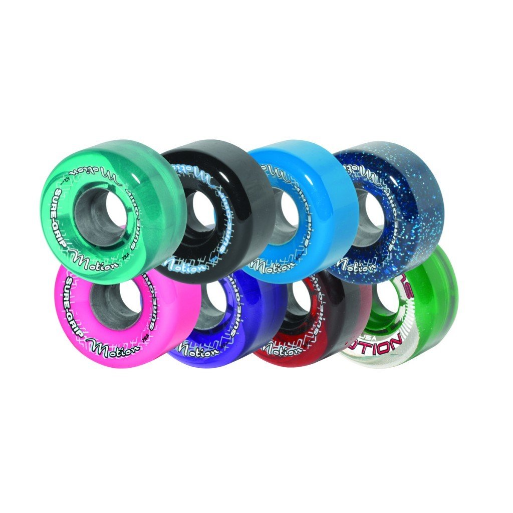 Sure-Grip Motion Outdoor Roller Skate Wheels - High-Performance 78A for Smooth Rolling on Rough Surfaces | Perfect for Park Trails, Skate Paths & Outdoor Rinks
