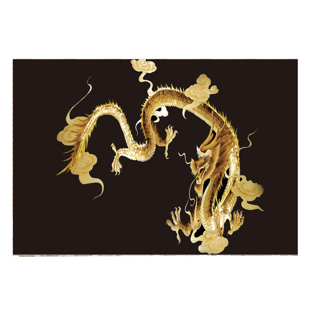 YOKOU Golden Dragon Aquarium Background Sticker - 35.4
