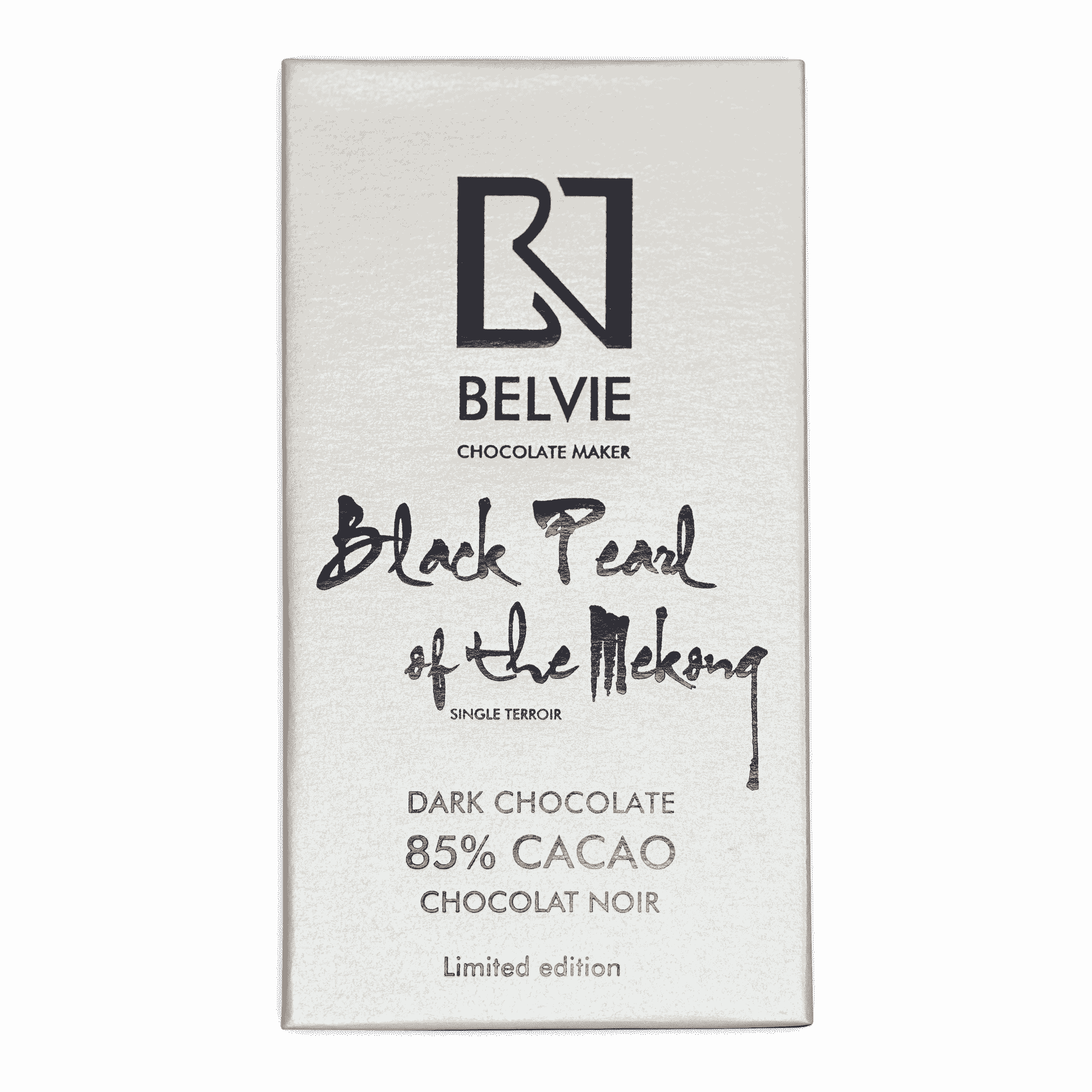 Belvie Black Pearl 85% Dark Chocolate Bar - Premium Gourmet Chocolate for Gifts, Baking & Desserts | Perfect for Valentine's Day, Christmas & Special Occasions