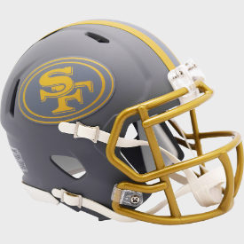 San Francisco 49ers Riddell Speed Mini Helmet - Authentic NFL Collectible for Fans, Display & Memorabilia Collection - Perfect for Game Room Decor, Sports Gifts & Football Enthusiasts