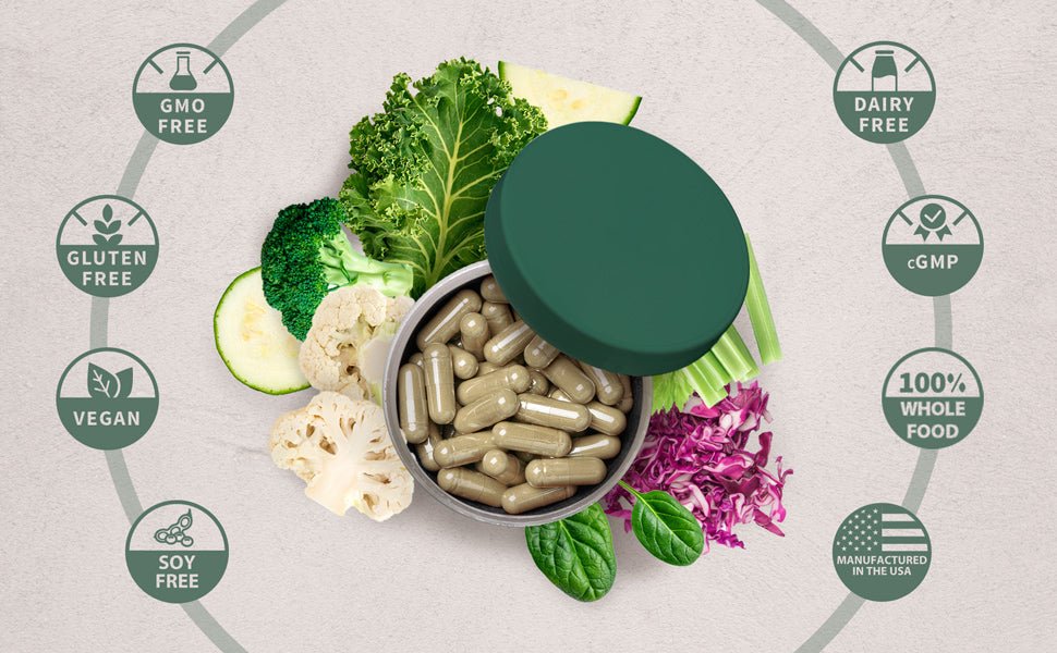 Codeage Instantfood Easy Veggies Daily Veggie Blend Supplement Powder - Organic Superfood Greens for Gut Health & Digestion - Perfect for Smoothies, Juices & Healthy Meal Replacement