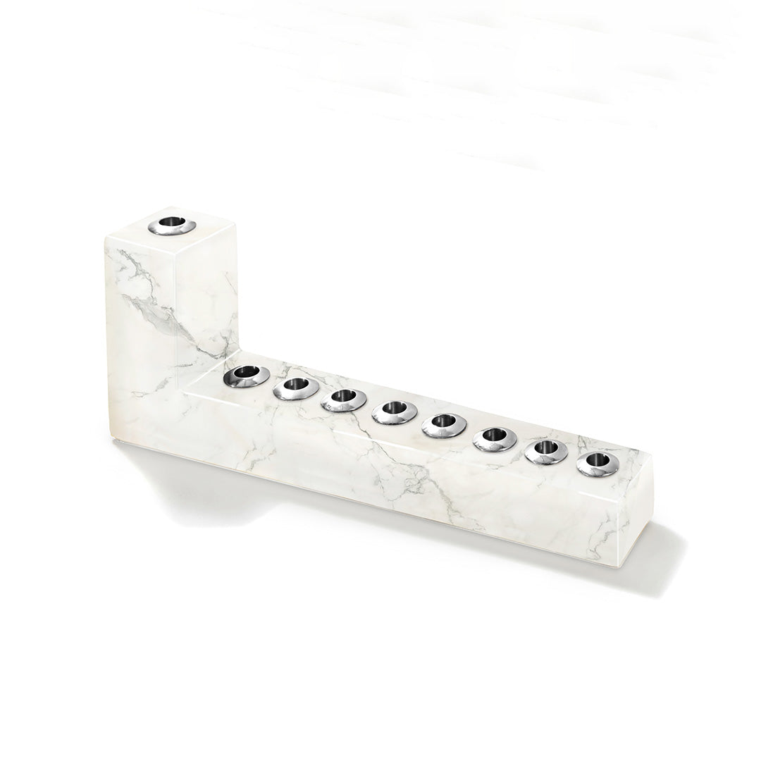 Brilliant Menorah - Elegant Hanukkah Candle Holder for Jewish Holiday Decor, Home & Synagogue Celebration