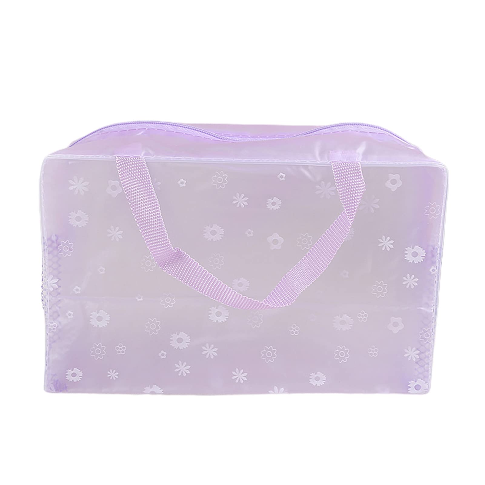 Galand Clear Large Capacity Toiletry Organizer Bag - Multipurpose Cosmetic Storage for Travel, Bathroom & Home Organization (Purple)