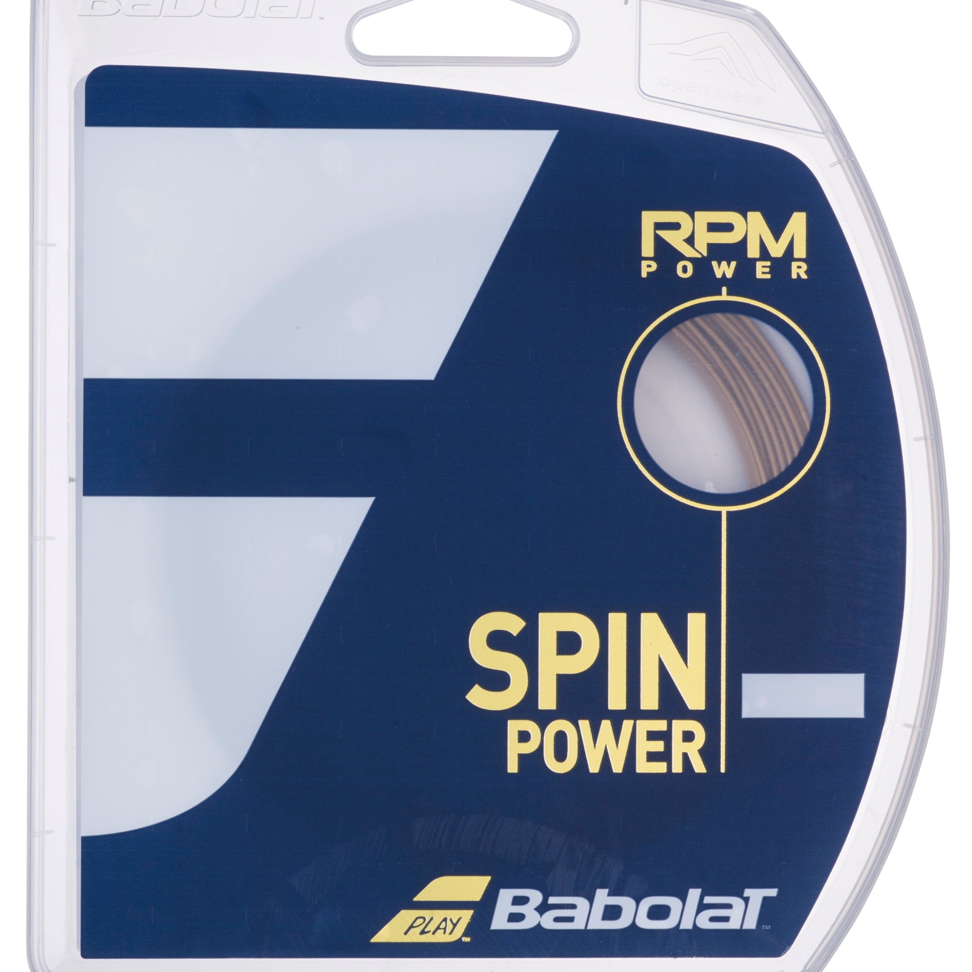 Babolat RPM Power Bronze Tennis String - High Performance Polyester String for Spin & Control - Perfect for Competitive Play & Training