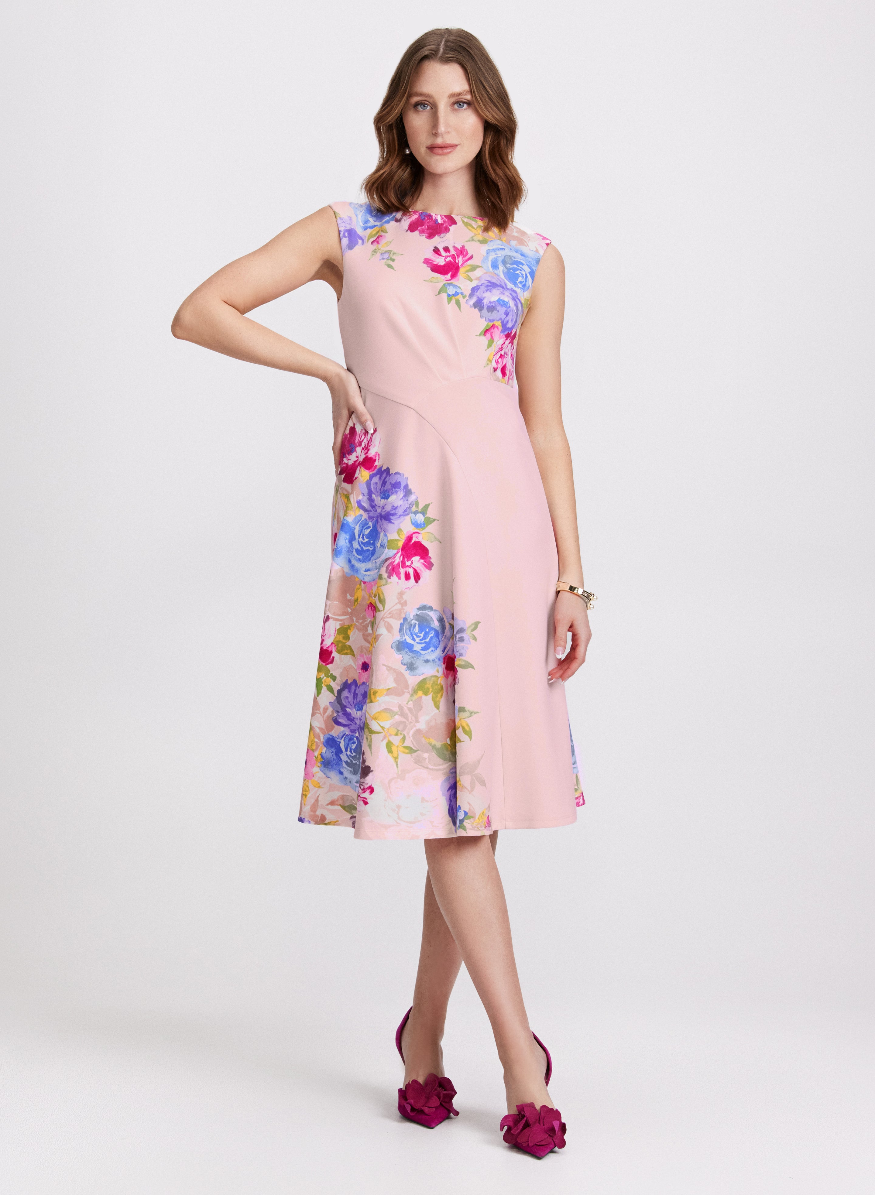 Floral Print Dress for Women - Summer Flowy Boho Maxi Dress with Pockets - Perfect for Beach, Vacation & Casual Outings