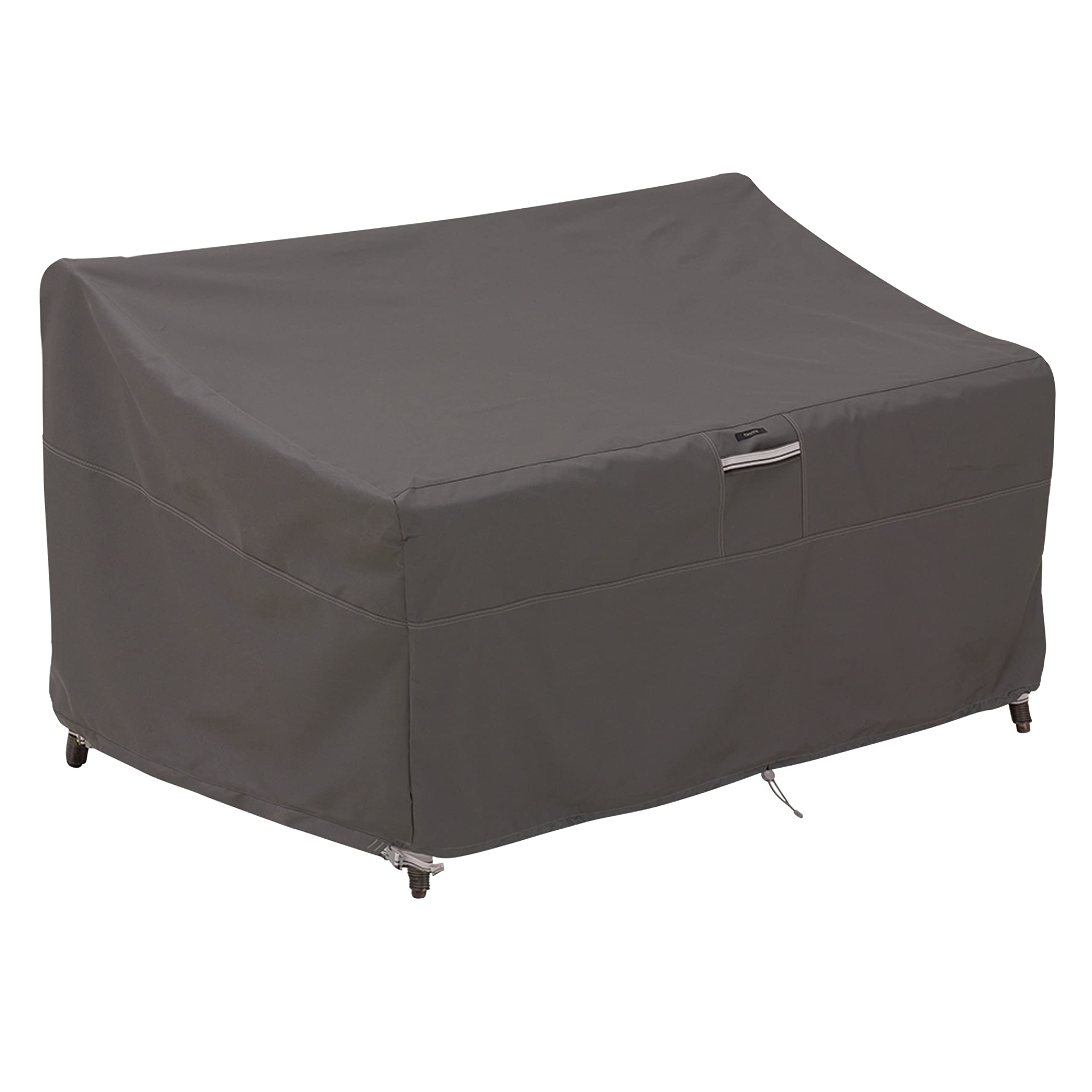 Classic Accessories Ravenna Waterproof Patio Loveseat Cover for Hampton Bay Spring Haven, All-Weather Bench Protection for Outdoor Furniture, Perfect for Backyard, Deck, and Garden Use
