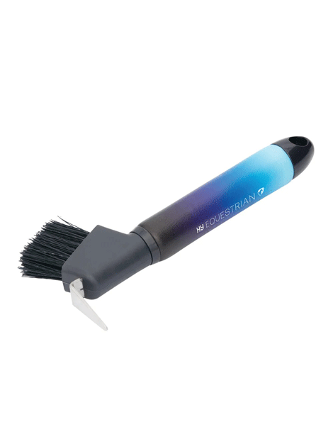 Ombre Effect Hoof Pick Brush for Horses - Durable Grooming Tool for Cleaning Hooves - Perfect for Equestrian Care, Stable Maintenance & Horse Show Prep