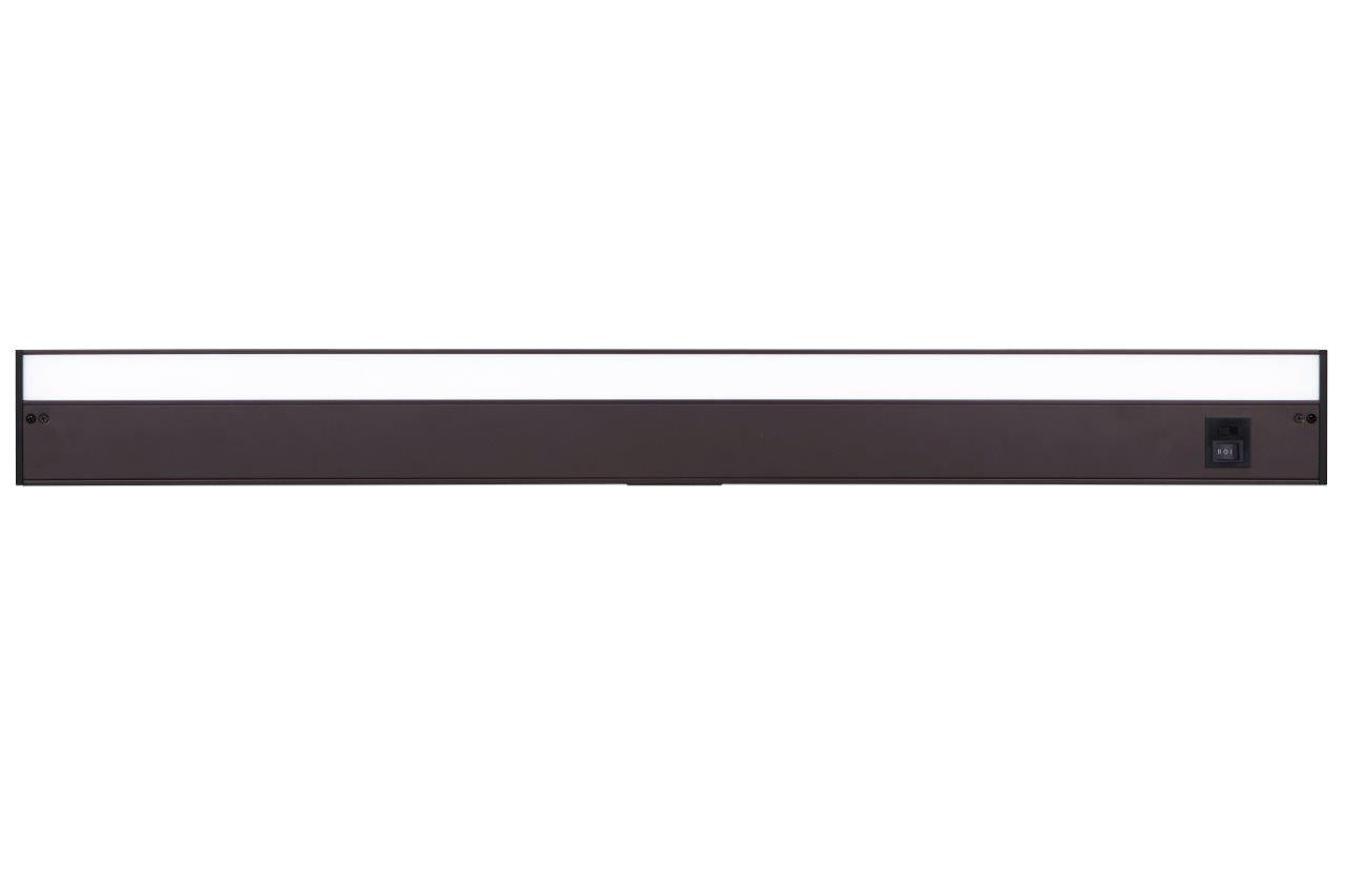 3CCT LED Under Cabinet Lighting - Dimmable Light Bars in Bronze Finish for Kitchen, Pantry & Display Shelves