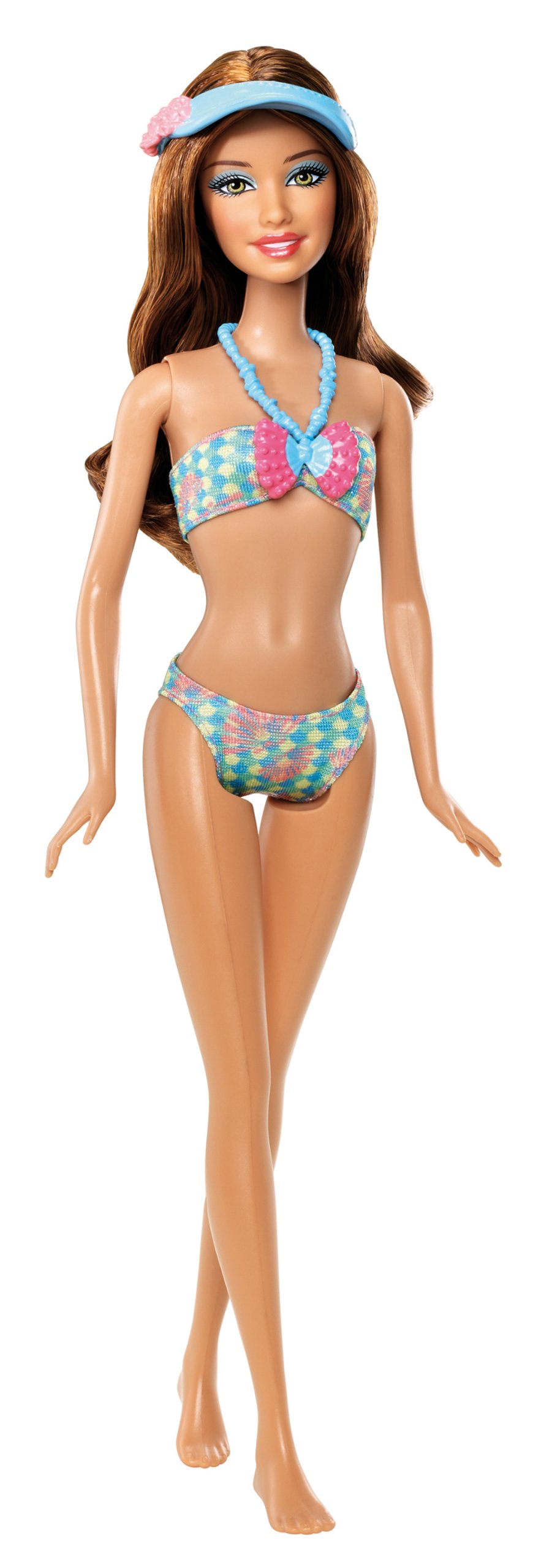 Barbie Fab Life Teresa Beach Doll - 时尚沙滩芭比娃娃，适合泳池派对、海滩度假和儿童角色扮演