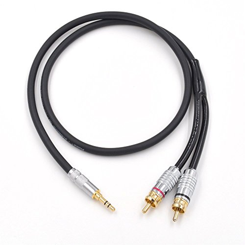 Prolink Standard 100 15M (50 Feet) High-Quality Audio Cable, Stereo 3.5mm to 2 RCA, Audiophile-Grade Hi-Fi Sound for TV, Smartphones, MP3 Players, Tablets, Speakers, Home Theater, Gaming Consoles, and Music Studios