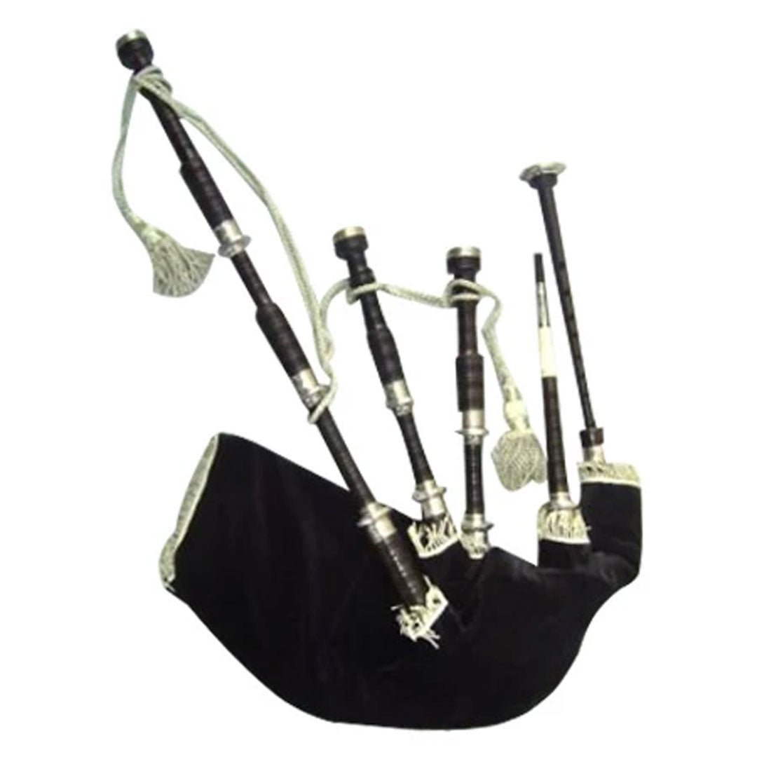 Premium African Blackwood Bagpipe - Fully Hand Engraved Scottish Musical Instrument | Perfect for Traditional Celtic Performances, Weddings & Highland Games
