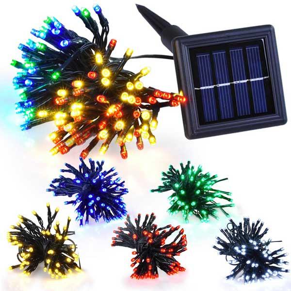 TheLAShop 37ft Solar String Lights Outdoor Waterproof - Weatherproof Fairy Lights for Garden, Patio, Backyard, and Wedding Decorations