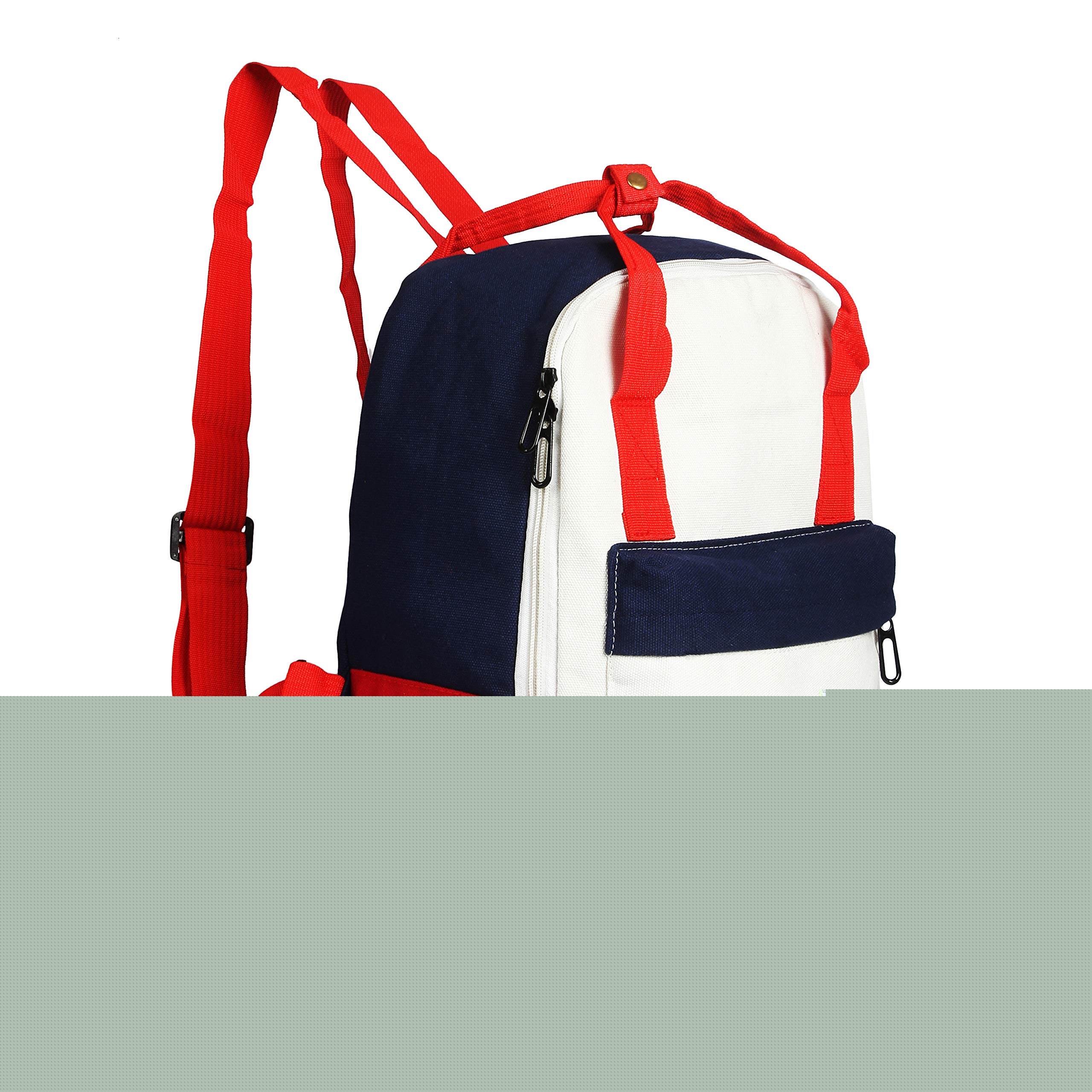 INSTABUYZ Lightweight Fabric Backpack for School, College & Office - Durable Unisex Bookbag for Boys & Girls - Perfect for Daily Use, Travel & Outdoor Activities