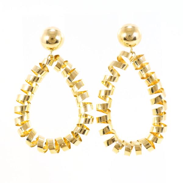 18K Yellow Gold Earrings for Women - Elegant Dangle Hoop Earrings Jewelry Gift for Birthday, Anniversary & Valentine's Day | Perfect for Parties, Weddings & Special Occasions