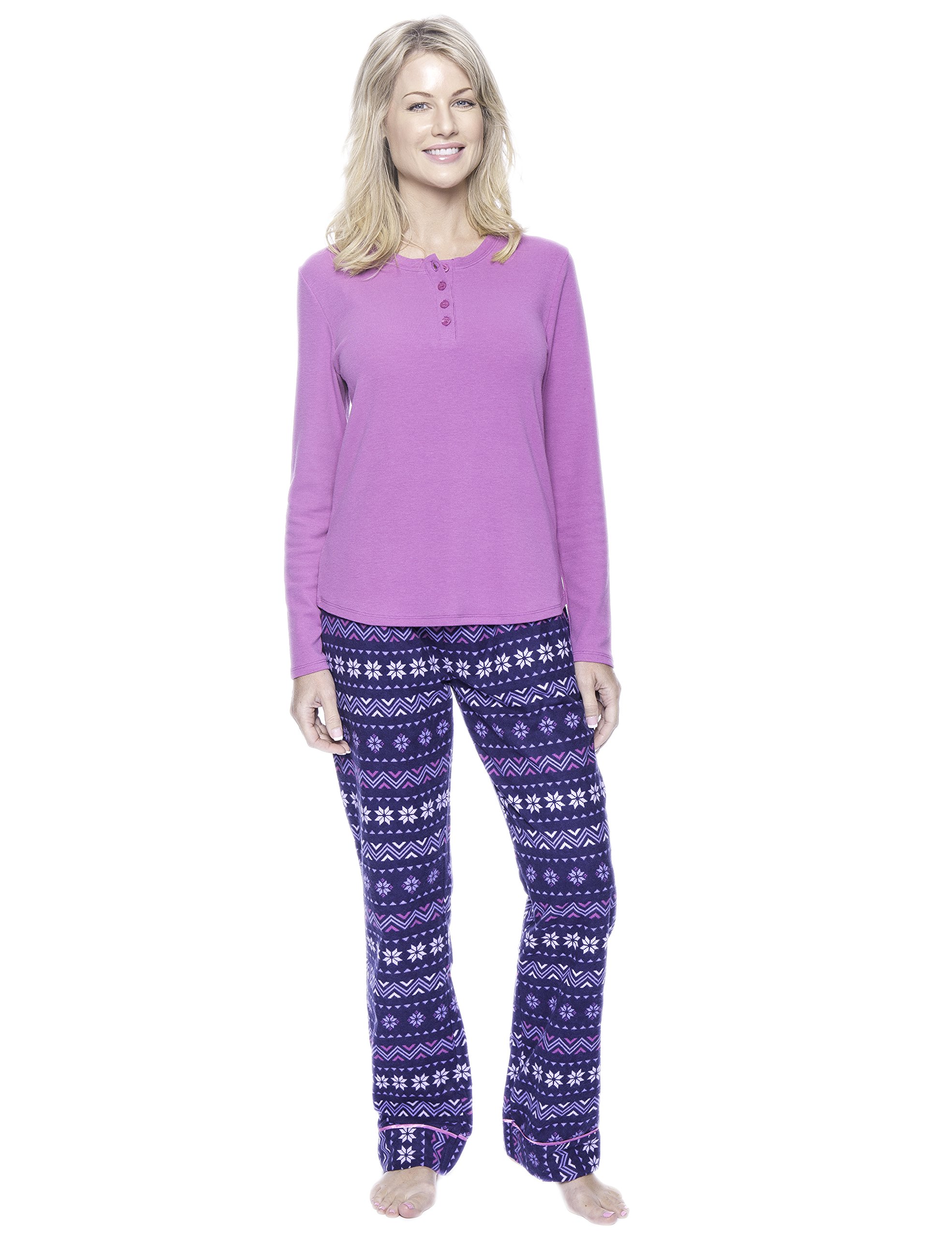 Premium Women's Cotton Flannel Pajama Set - Soft & Comfortable Sleepwear for Winter Nights - Cozy Lounge Wear for Home Relaxation & Bedtime Comfort
