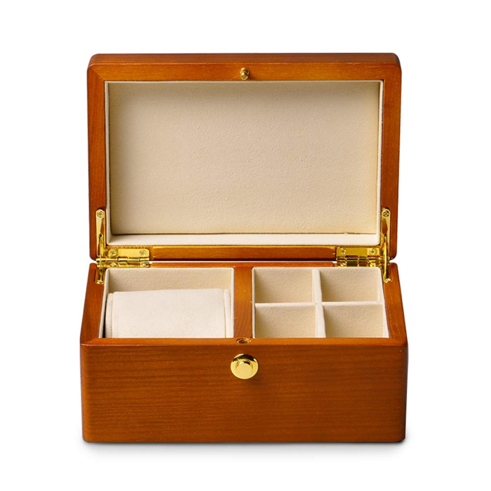 Premium Wooden Watch Box with Integrated Storage & Metal Concealed Buckle - Multi-Function Jewelry Organizer for Men & Women - Perfect for Travel, Home Display and Watch Collection Storage