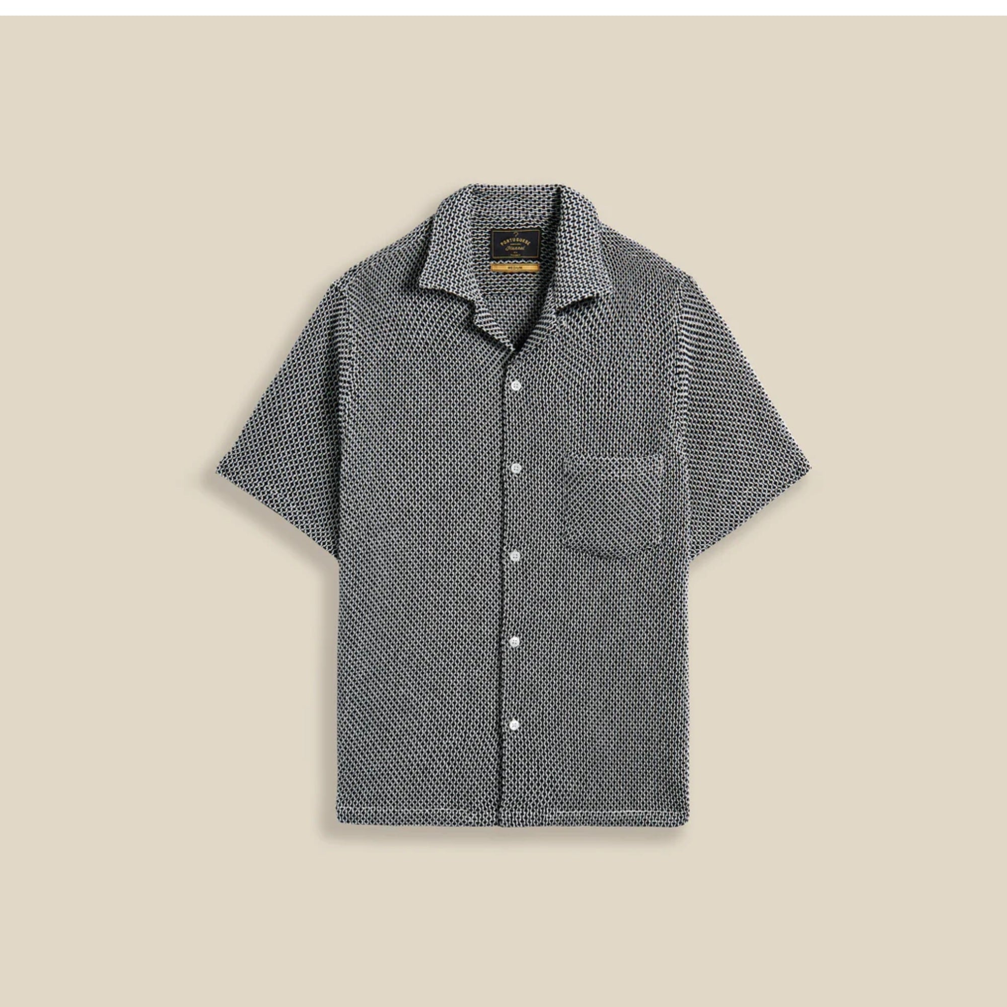 Premium Agora Knit Shirt for Men - Soft Breathable Cotton Crewneck T-Shirt (Black) - Perfect for Casual Wear, Office & Everyday Outfits