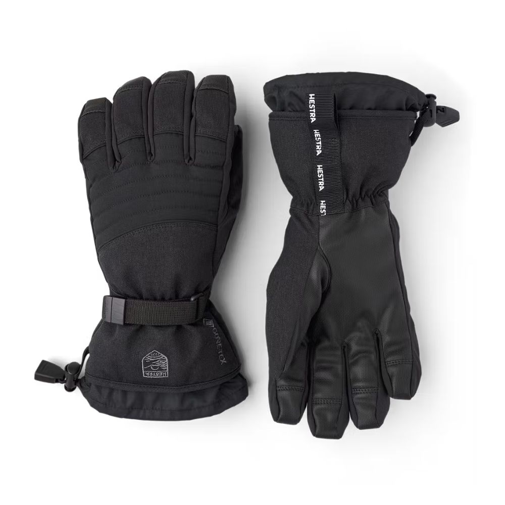 Hestra Gore-Tex Performance Ski Gloves for Men & Women - Waterproof, Windproof & Insulated Winter Gloves - Perfect for Skiing, Snowboarding & Cold Weather Activities (Black)