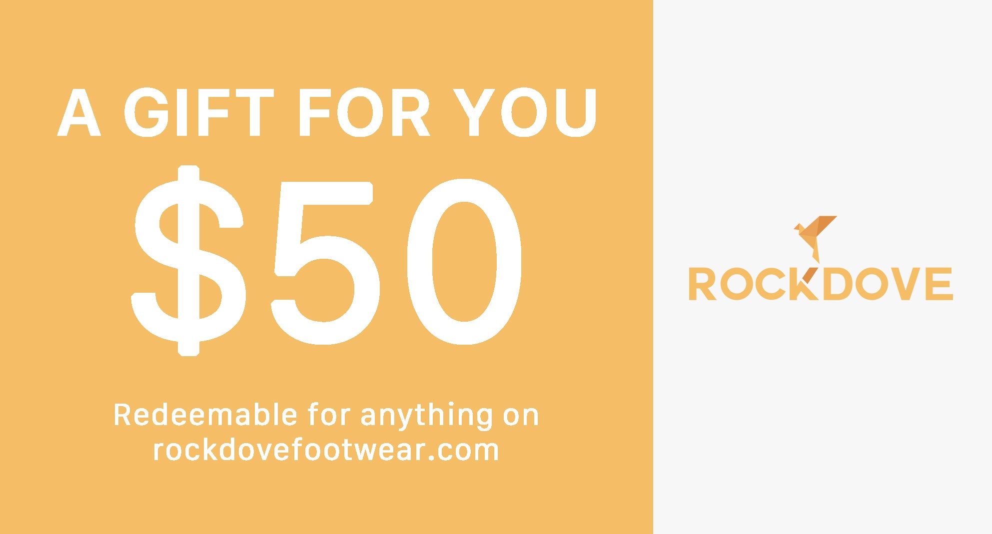 RockDove Footwear Gift Card - Perfect for Holidays, Birthdays & Special Occasions | Comfortable & Stylish Shoes for Men & Women | Ideal for Casual Wear, Work & Outdoor Activities