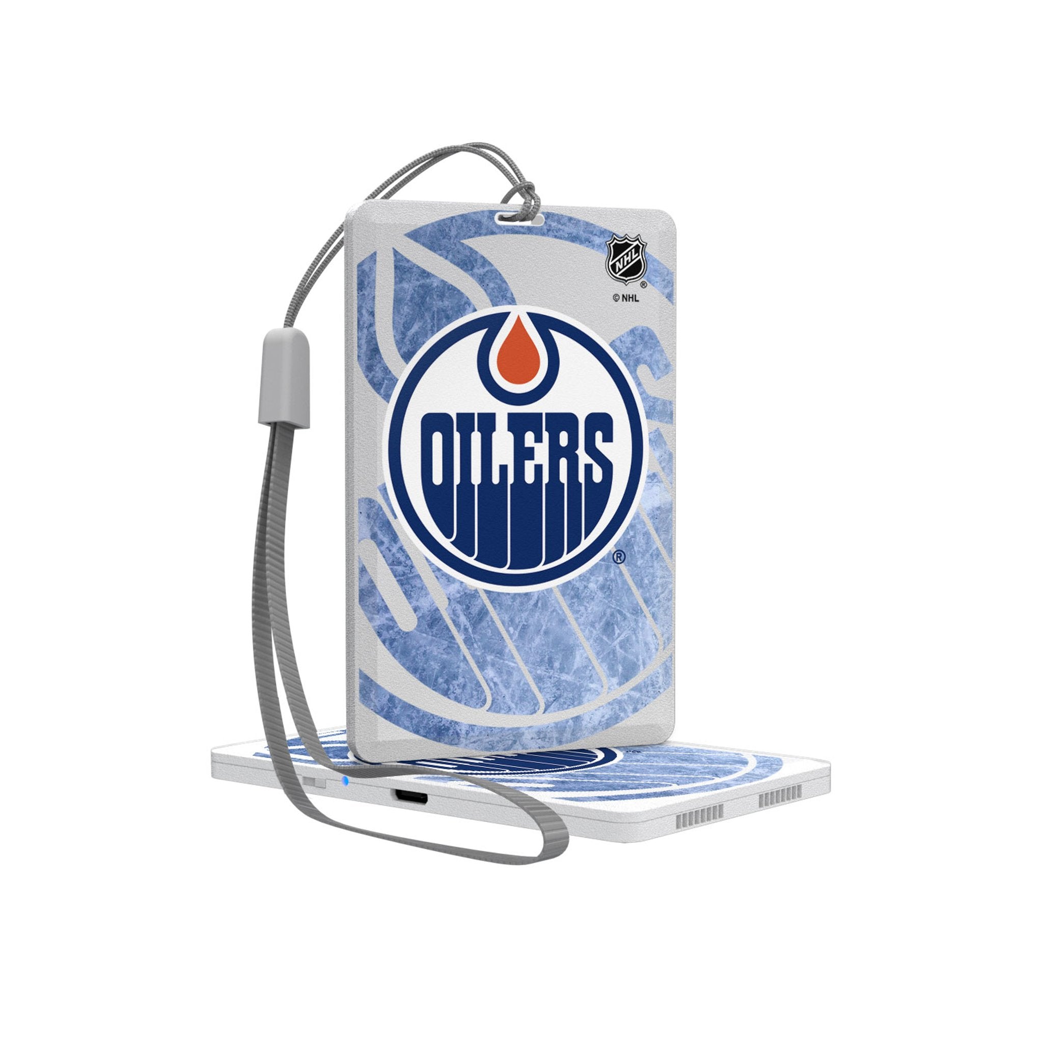 Edmonton Oilers Portable Bluetooth Speaker with Ice Tilt Design - Perfect for Hockey Games, Parties & Outdoor Adventures