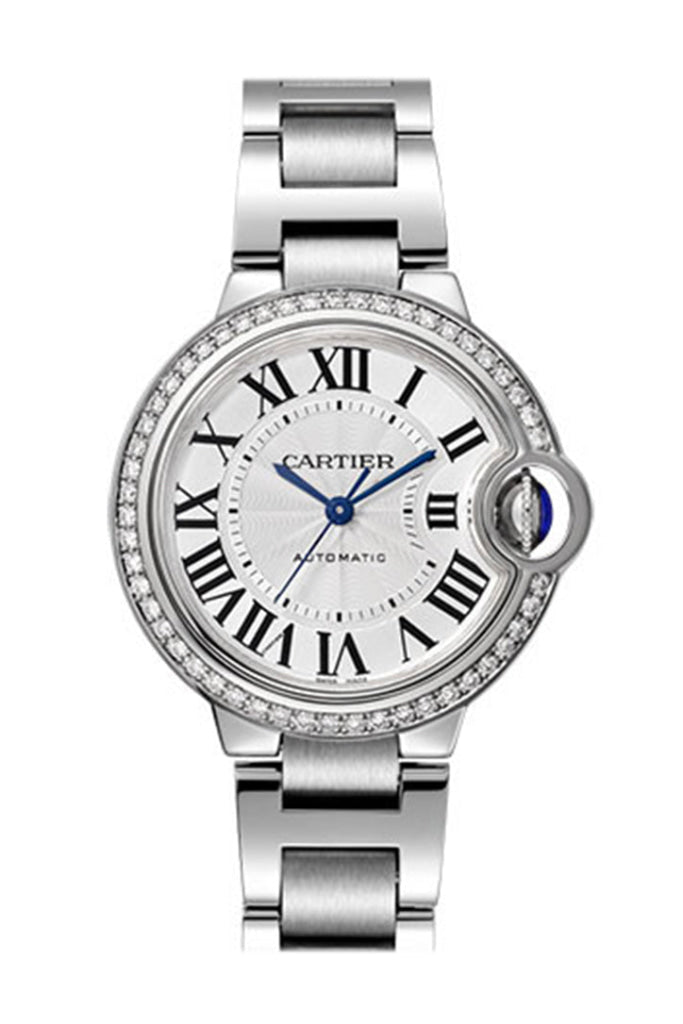 Cartier Ballon Bleu 33MM Diamond Bezel Watch W4BB0016 - Luxury Women's Watch for Gifts & Special Occasions