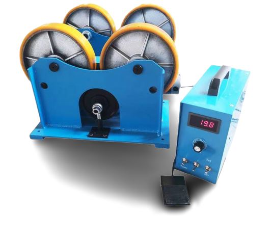 1 Ton Pipe Roller Stand for MIG Welding - 700mm Adjustable Height with MIG Torch Holder & Remote Control | PRS SH 1T Model | Perfect for Pipe Welding, Metal Fabrication & Construction Sites