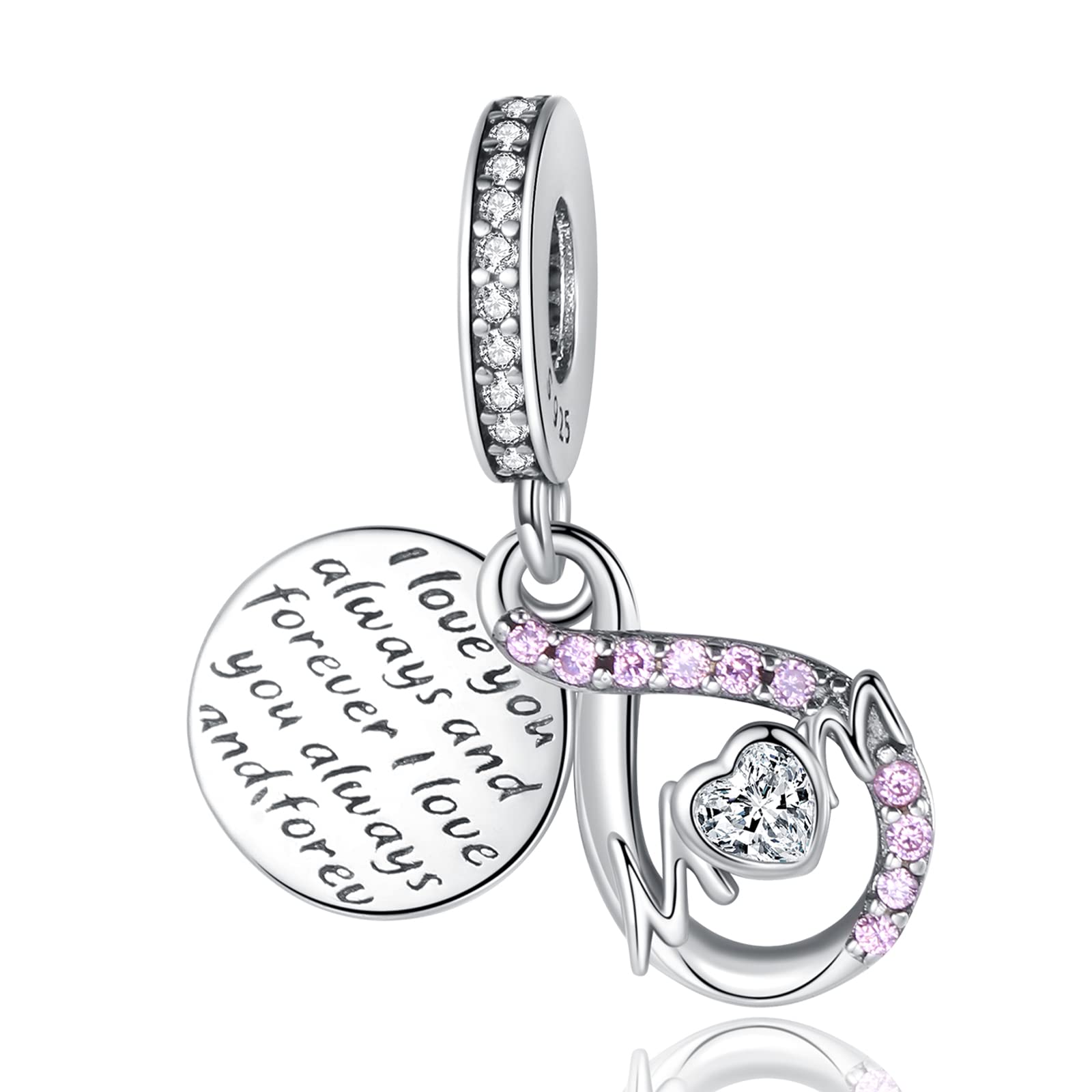 925 Sterling Silver Mom & Baby Charm Beads for Bracelets - Halloween, Birthday Jewelry Gifts for Women & Girls | Perfect for Mother's Day, Baby Showers & Special Occasions