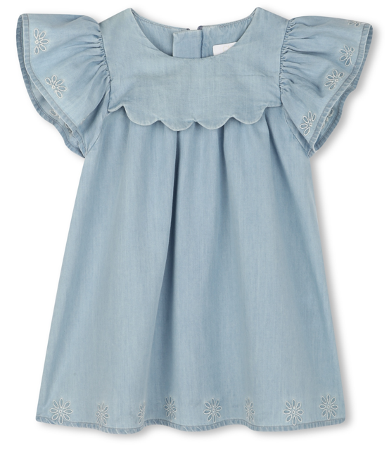 Chloe Women's Dress (Size 2A/3A) - Elegant Flowy Midi Dress for Casual Wear, Office, Parties & Special Occasions