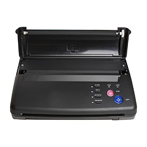Tinsay Pro Black Tattoo Transfer Copier Printer Machine - Thermal Stencil Paper Maker for Professional Tattoo Artists | Ideal for Tattoo Studio & Home Use