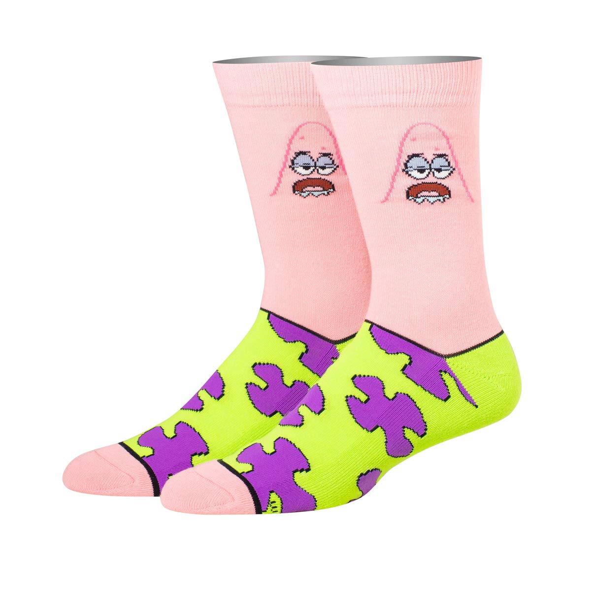 SpongeBob SquarePants Cartoon Crew Socks for Adults - Fun Nickelodeon Character Socks for Men & Women - Perfect for Cosplay, Gifts & Everyday Wear