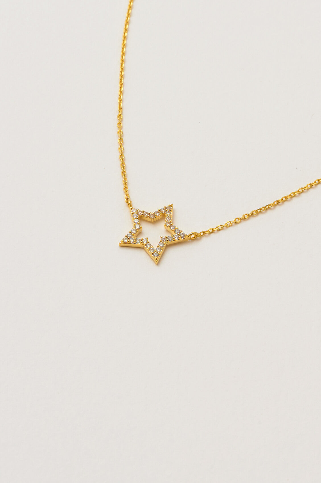 CZ Open Star Pendant Necklace for Women - 925 Sterling Silver Dainty Layering Jewelry - Perfect for Everyday Wear, Gifts & Special Occasions