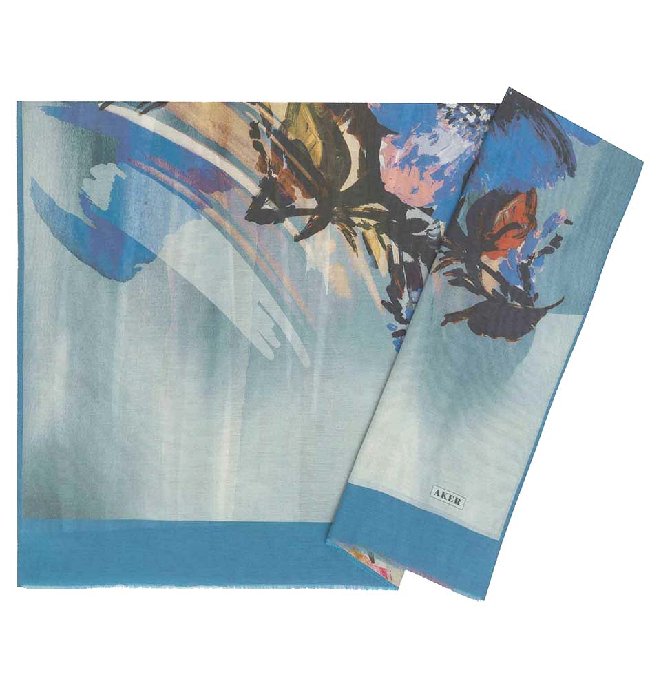 Aker Silk Cotton Patterned Hijab Shawl #8086 421 - Soft & Breathable Muslim Headscarf for Women, Perfect for Daily Wear, Prayer, and Special Occasions