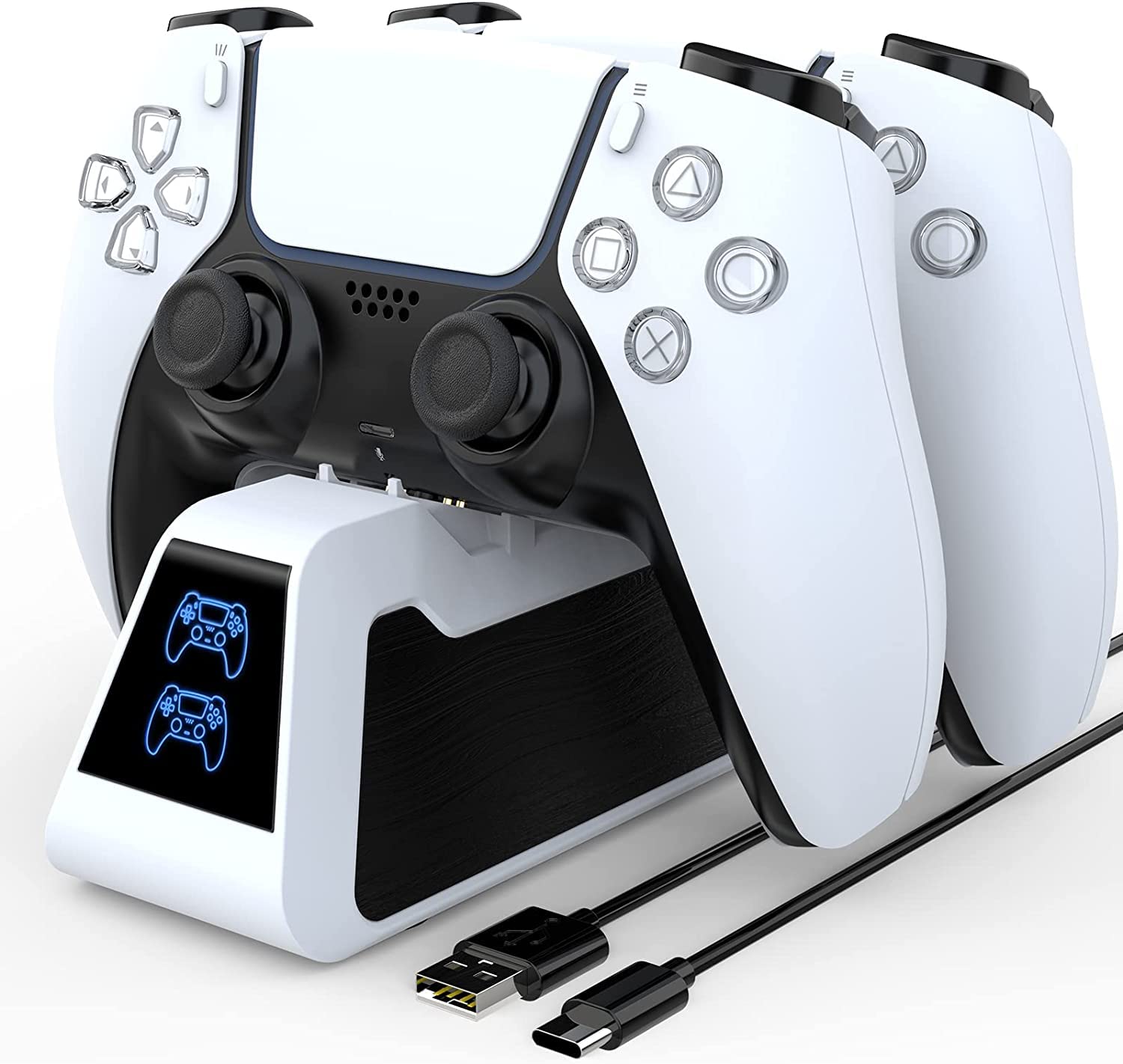 PS5 Controller Charging Station - Fast Charging Dock for DualSense Wireless Controllers | Perfect for Gaming Setup & Home Entertainment
