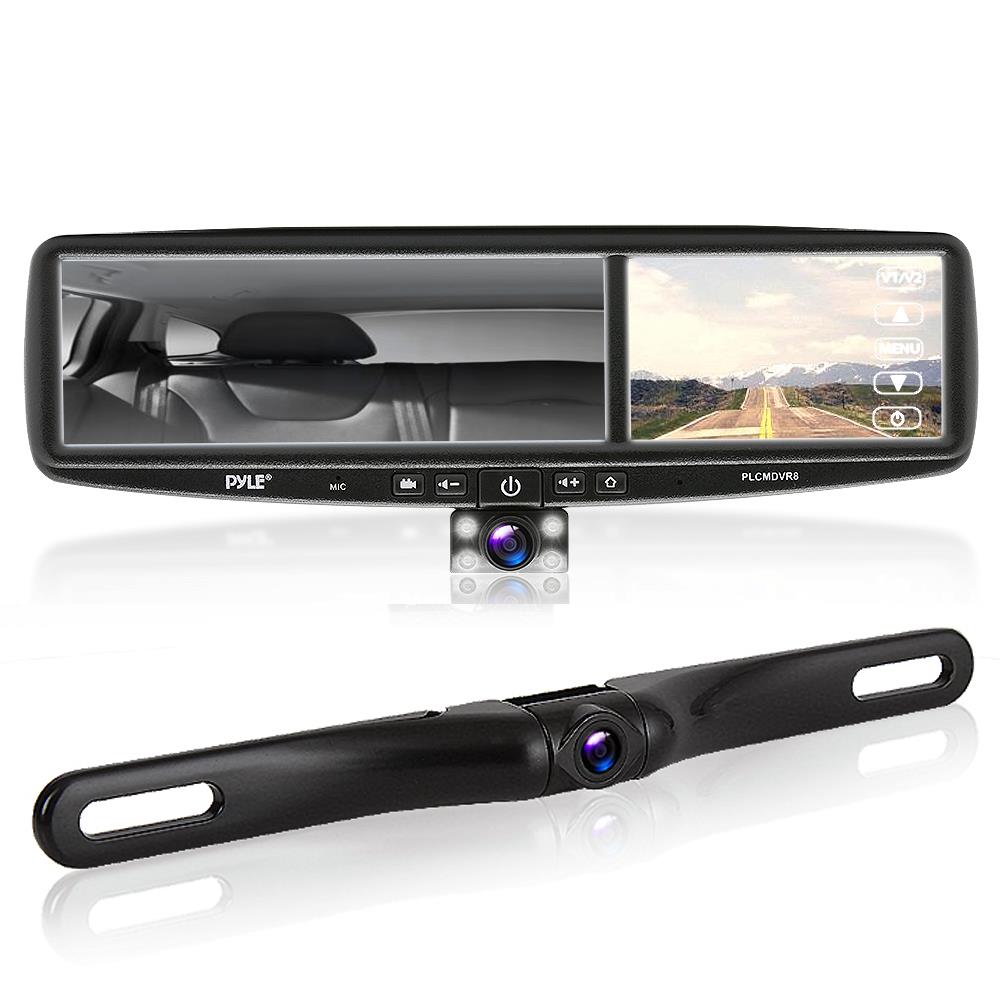 HD Car Backup Camera and Rearview Mirror Monitor Kit - 360° Parking Assistance for Trucks, SUVs & Sedans - Night Vision & Waterproof for Safe Driving & Easy Parking