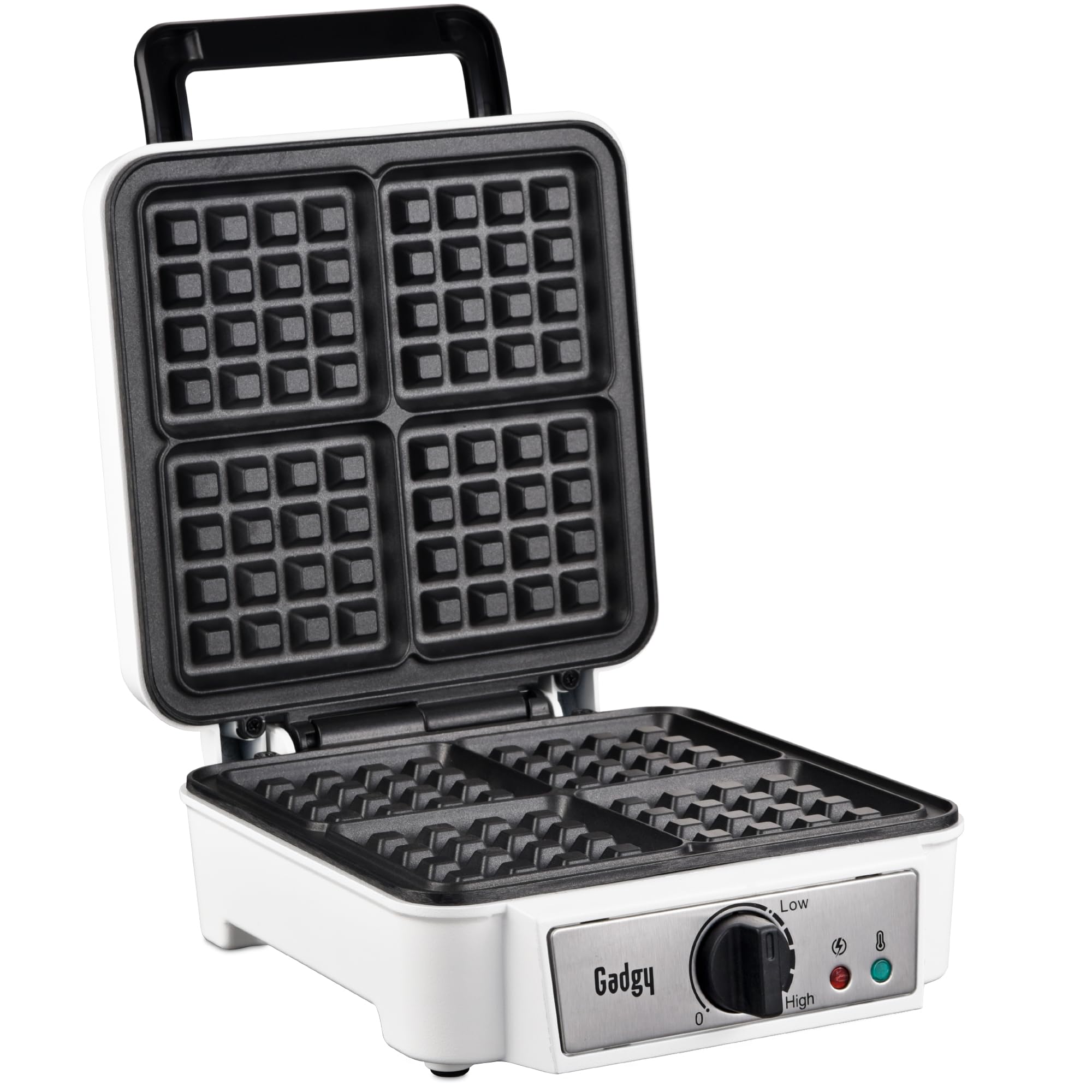 Gadgy Belgian Waffle Maker - Non-Stick Coating, 1200W, Makes 2 Brussels Waffles - Perfect for Breakfast, Brunch & Family Gatherings