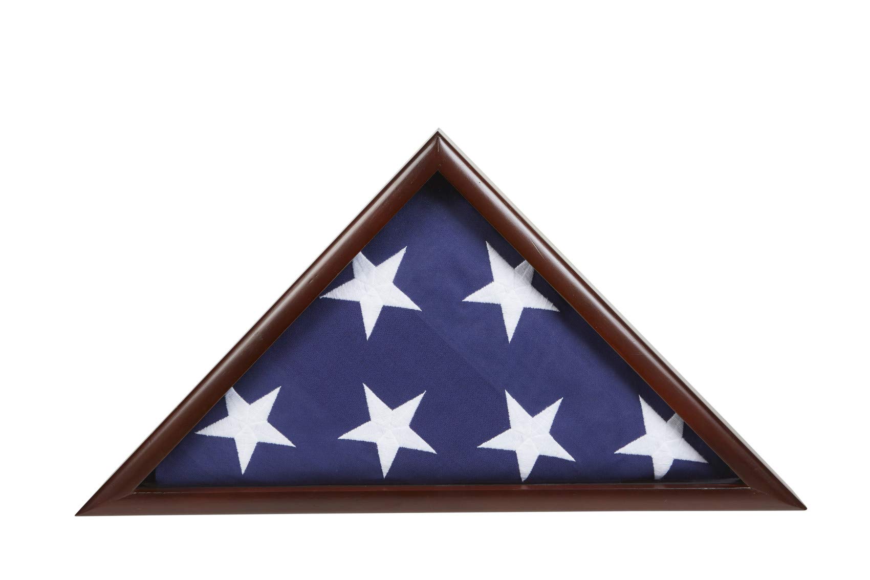 Premium US Flag Display Case for Interment Flag - Handcrafted in USA with High-Quality Materials - Perfect for Military Funerals, Memorials & Patriotic Home Decor