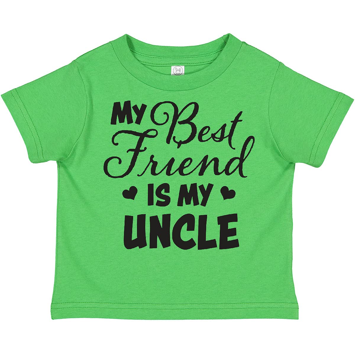 My Best Friend is My Uncle with Hearts Toddler T-Shirt for Family Gatherings and Playdates