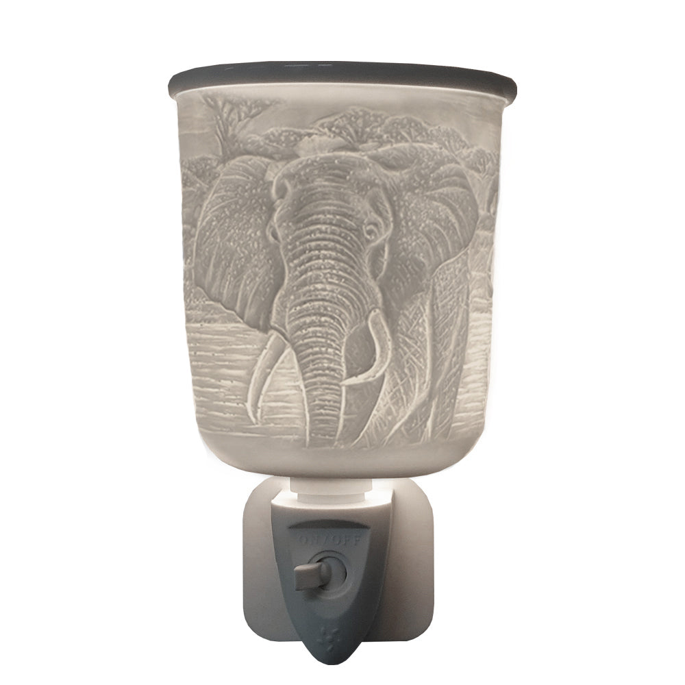Electric Wax Warmer with Elephant Design - Plug-In Scented Wax Melter for Home, Office & Spa - Aromatherapy Diffuser for Relaxation & Stress Relief