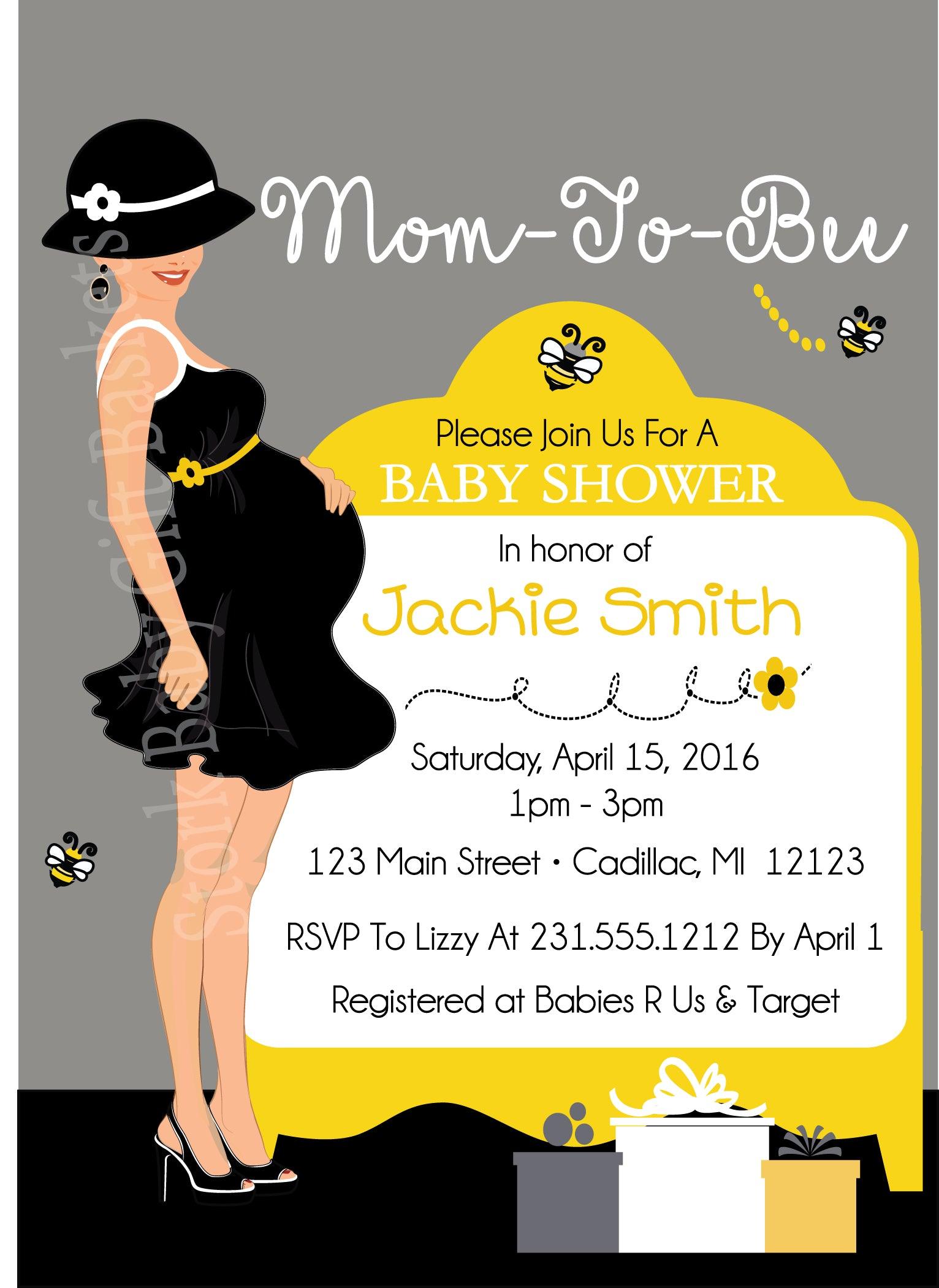 Bumble Bee Baby Shower Invitations - Adorable Gender Reveal Party Cards with Honeycomb Design - Perfect for Spring Baby Showers & Gender Neutral Celebrations