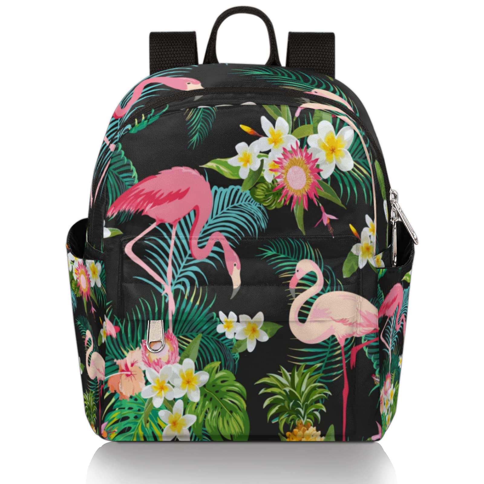 **Mini Backpack for Women - Cute Flamingo Tropical Palm Leaf Small Travel Backpack, Lightweight Casual Shoulder Bag for Girls & Teens, School & Daypack - Perfect for Travel, Shopping & Daily Use**