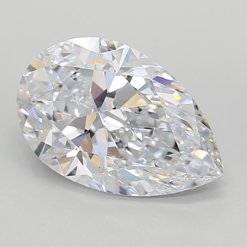 3.66 Carat Pear Lab Grown Diamond - VVS1 Clarity, D Color, GIA Certified | Perfect for Engagement Rings & Luxury Jewelry