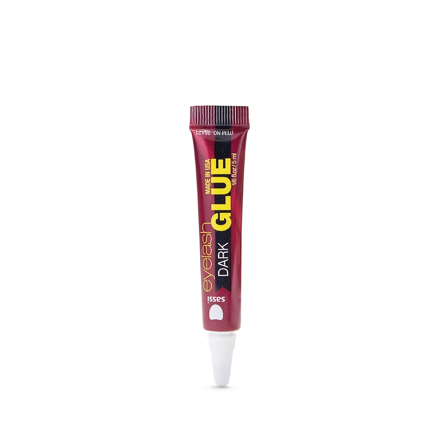 Sassi Dark Eyelash Glue - 1/6 OZ (5ml) Waterproof & Long-Lasting Lash Adhesive for False Lashes - Perfect for Daily Wear, Special Occasions & Professional Makeup Artists