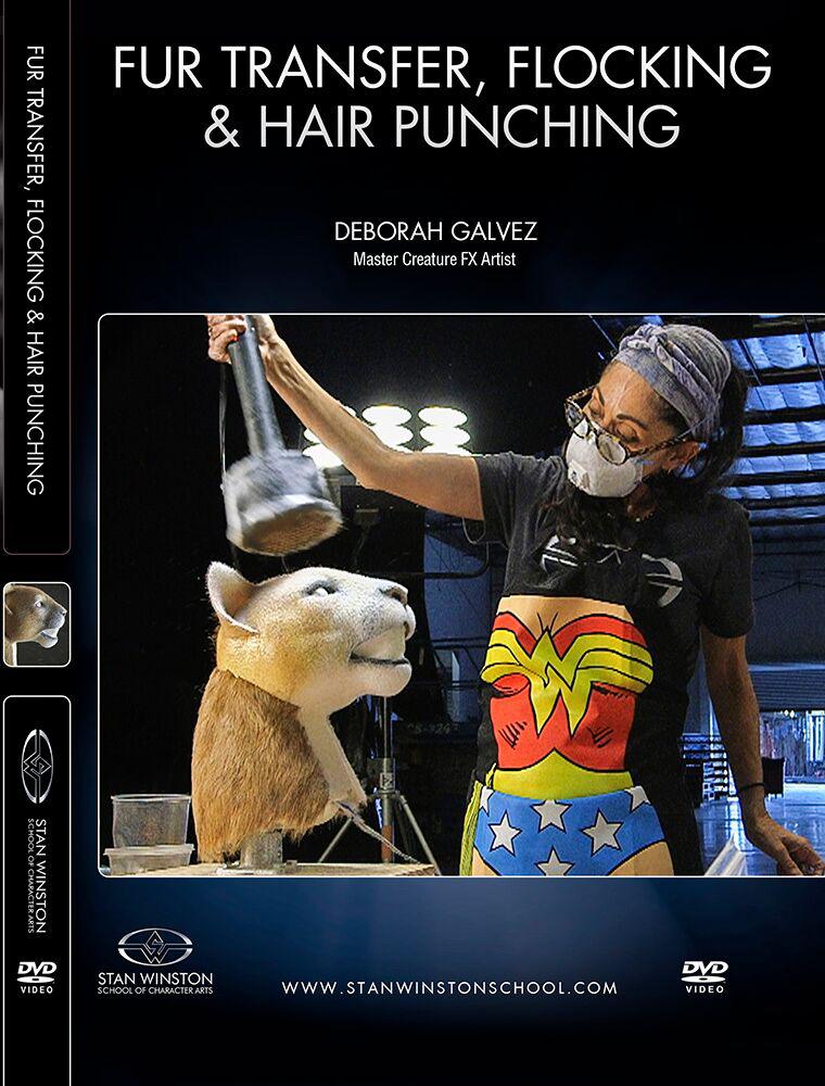 Stan Winston Studio Fur Transfer, Flocking & Hair Punching Techniques DVD - Professional Special Effects Tutorial for Cosplay, Halloween & Movie Props