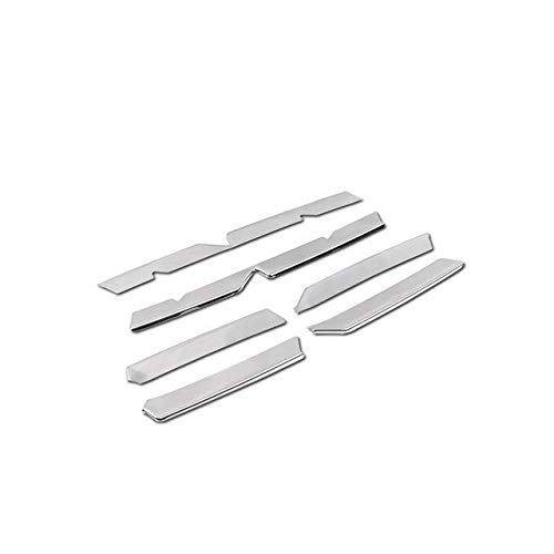 BMW X6 F16 Fog Light Grille Cover - Silver Auto Fog Lamps Decorative Frame Trim | Durable Headlight Grille Slats & Stickers | Perfect for Car Customization & Off-Road Protection