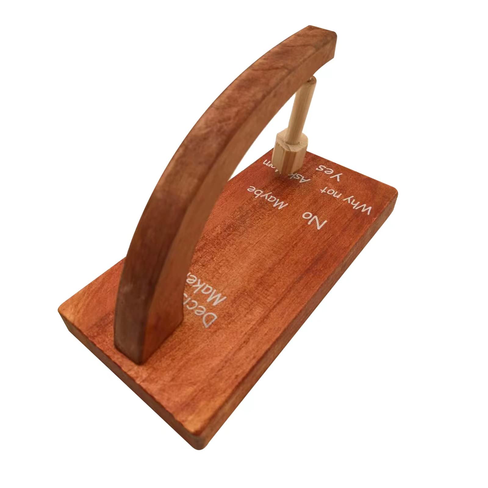 VDKIDKT Magnetic Decision Maker Pendulum - Wooden Swing Pendulum for Indecisive Moments, Answer Finder & Question Solver (Brown) - Perfect for Meditation, Decision Making, and Spiritual Guidance